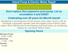 Tablet Screenshot of islandpump.com